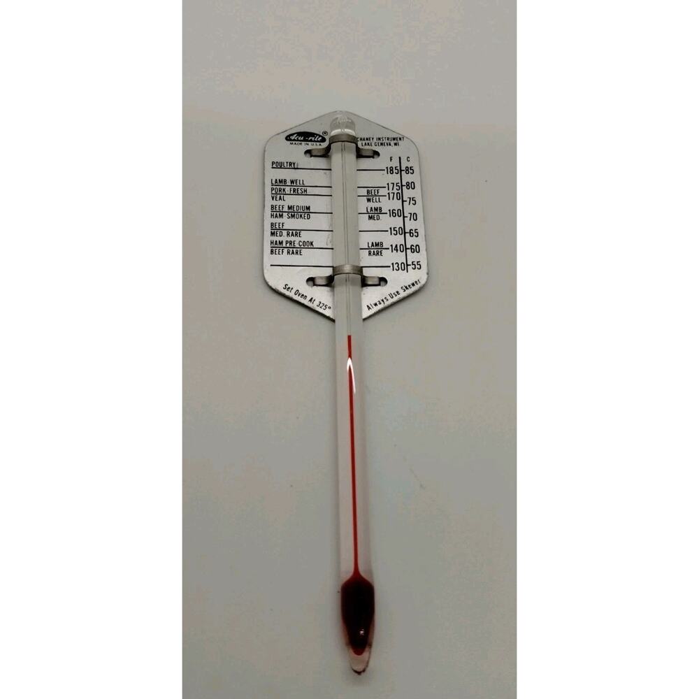 Vintage Acu-Rite Meat Thermometer - Made In USA - Chaney Instrument